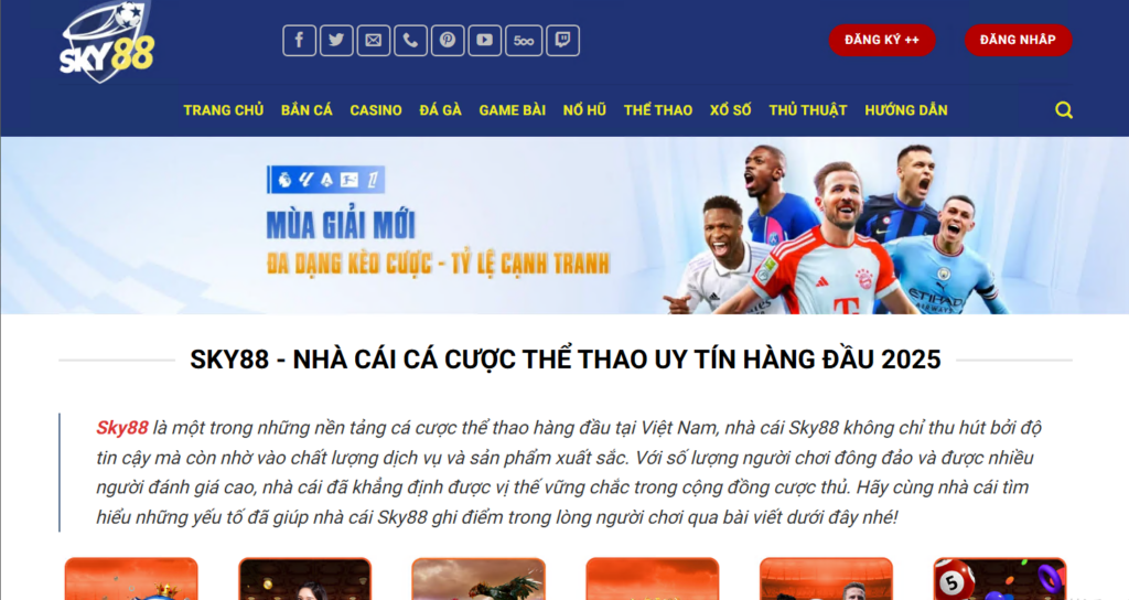 Giới thiệu khái lược về nhà cái Sky88